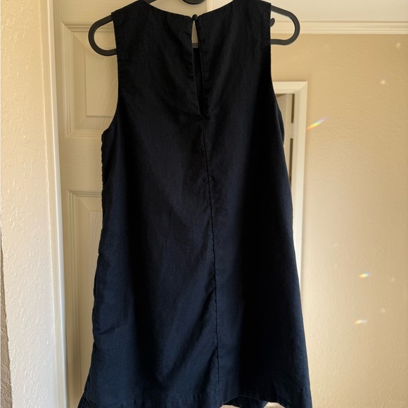 Abercrombie & Fitch High-Neck Linen-Blend Mini Dress Small - Picture 2 of 5